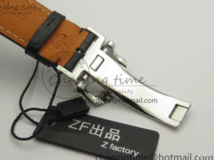 MIROTIME 0501 Breathable Da Vinci IW393402 SS ZF 1:1 Best Edition Blue Dial On Black Leather Strap A 7211